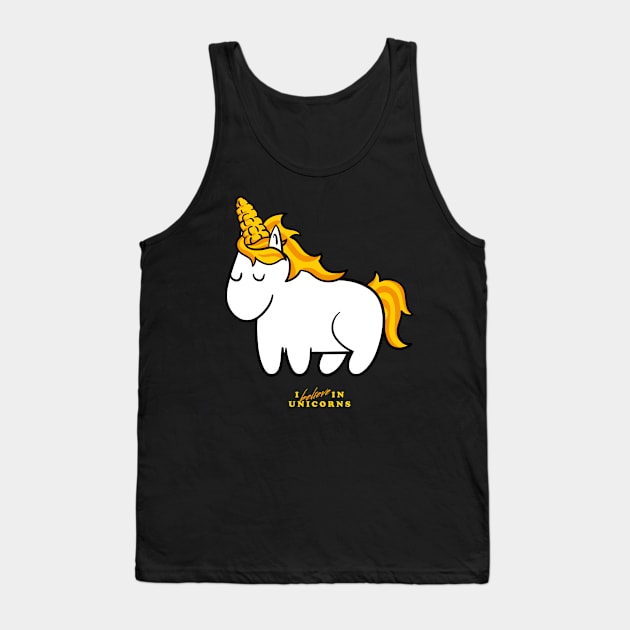 I Believe in Unicorns Tank Top by zawitees